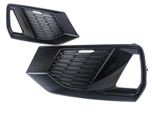 Pair Front Bumper Fog Light Grilles Audi A7 C8 Sportback 2019-2025