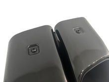 Square Exhaust Tips Brushed/Black for Porsche Macan Base 2.0 2014-2018