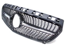 Black Diamond Front Grill for Mercedes W176 2016 2017 2019 LCI w/o Camera