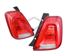 Pair LH+RH Tail Light Rear Lamp For Fiat 500 2015~On 5-Hatchback Hard Top