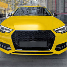 RS4 Style Honeycomb Front Grille Badgeless For Audi A4 S4 B9 2017–2019