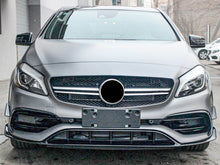 Gloss Black Front Canards Aero Kits Splitter for Mercedes A-Class W176 AMG Pack 2016-2018