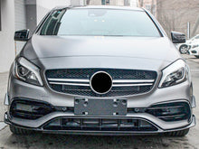 Gloss Black Front Canards Aero Kits Splitter for Mercedes A-Class W176 AMG Pack 2016-2018