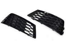 Pair Front Bumper Honeycomb Fog Light Grilles Audi A4 B9 Non-S-Line 2017-2019