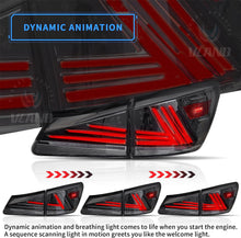 LED Tail Lights Smoked Fits Lexus IS250 IS350 ISF 2006-13 W/Animation Pair
