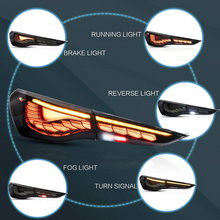 Smoked LED Tail lights Rear Lamps Assembly For BMW 4 Series G22 G23 G26 M4 G82 G83 2021-2024