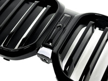 For 2022+ BMW X3 G01 X4 G02 Glossy Black Front Kidney Grille Grill w/ Camera fg214