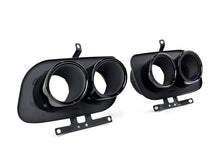 Chrome/Black Sporty Exhaust Tips Pipes for Porsche 911 Carrera 992 2020-2023