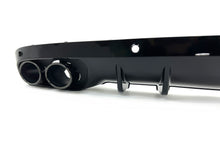 C43 Style Rear Diffuser + Round Tips for Mercedes W205 C200 C250 C300 Sedan 2015-2021 Non-AMG