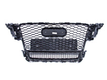 RS5 Style Gloss Black Honeycomb Front Grille For Audi A5 S5 B8 8T 2008–2012