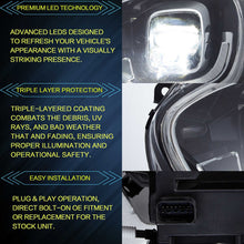 Left+Right For 2017-2020 Mini Cooper Countryman F60 LED Headlights Fits Halogen Model (With Start-up Animation)
