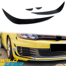 Glossy Black Front Bumper Side Canard Set for VW Golf MK6 GTI 2008-2012