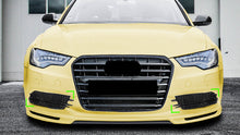 Black Front Bumper Fog Light Covers For Audi A6 C7 Non-S-Line 2012-2015