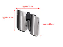 Chrome Exhaust Tips For 2017-2022 Porsche Panamera 971