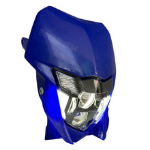 LED Headlight w/Blue Fairing For Yamaha WR450F WR250F Enduro Supermoto Dirt Bike