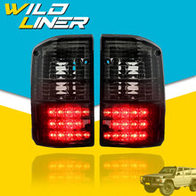 Pair LED Tail Lights Lamp For Nissan Patrol GQ 1/2 Series 1988-1997 Smoked+Black
