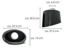 65mm Inlet Oval Exhaust Tips for Audi A3 A4 A5 A6 A7 Up To RS3 RS4 RS5 RS6 RS7