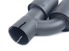 Matte Carbon M550i Dual Exhaust Tips for BMW G30 G31 5 Series M-Sport 2017+