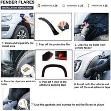 Matt Black Wheel Arch Guard Slim Fender Flares For Ford Ranger PX2 PX3 2015-2022