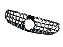 Chrome GT Front Bumper Grille for Mercedes W206 S206 C200 Non-AMG 2022-2024