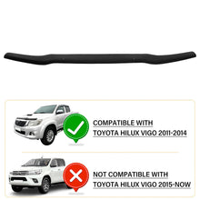 Dark Black Bonnet Protector Tinted For Toyota Hilux 2011 2012 2013 2014 SR SR5