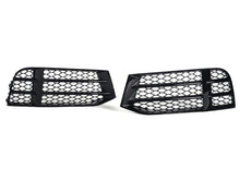 Gloss Black Fog Light Grille Covers Left+Right Audi RS5 2010-2016