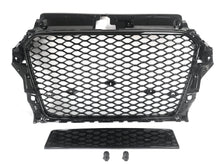 Badgeless For Audi A3 S3 8V 2014-2016 RS3 Style Grille Front Honeycomb Bumper Grille