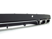 Black Rear Diffuser + Chrome Tips For Mercedes-Benz C-Class W205 S205 C300 NON-AMG 2015-2021