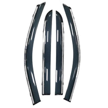 Chrome Tinted Weather Shields for Foton Tunland 2013-Onwards Weathershields