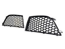 Pair Front Bumper Honeycomb Fog Light Grilles Audi RS4 2013-2015