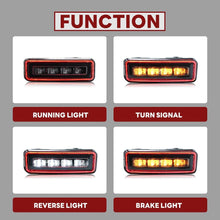 Pair Red Lens LED Rear Bumper Brake Light For Land Rover Defender 90 110 130 L663 2020-2024