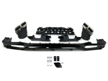 Black Rear Diffuser & Chrome Exhaust Tips for Mercedes W213 S213 AMG Bumper 2017-2020 di209