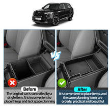 Car Center Armrest Storage Box Organizer Tray For 2021-2025 Kia Sorento
