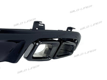 CLS63 Rear Diffuser + Black Exhaust Tips For Mercedes CLS W218 CLS500 CLS550 CLS600 AMG 2015-2018