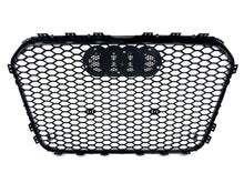 Glossy Black Front Mesh Grille Grill For Audi A6 S6 C7 2012-2015 fg146