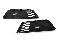 Pair Front Bumper Honeycomb Fog Light Grilles Audi A4 B9 Non-S-Line 2017-2019