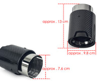 2X Carbon Steel Exhaust Tips for BMW M3 F80 M4 F82 F83 2014-2020 For BMW M3 M4 F80 F82 F83