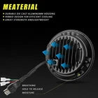 Pair 7'' Round LED Headlights Hi/Lo Beam DRL Turn Lamps For Mazda MIATA MX-5