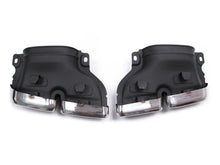 C63 Style All Black Rear Diffuser + Silver Exhaust Tips For Mercedes W205 Sedan C300 C43 AMG Bumper 2015-2021