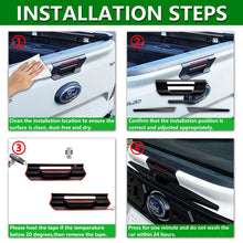 Black Rear Tailgate Handle Cover Trim For Ford Ranger Next Gen PY 2022-2024 XL XLT