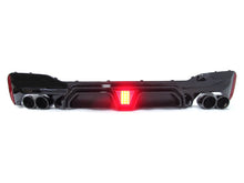 LED Rear Diffuser w/ Black Exhaust Tips for BMW 5-Series G30 Sedan 2017-2023 M Sport di191