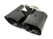 Kahn Style Black Quad Exhaust Tips Land Rover Defender 90/110 2.0 3.0