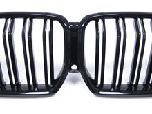 Glossy Black Dual Slats Front Bumper Kidney Grille for BMW X6 G06 2020-2023 fg117