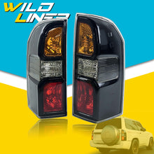 Pair Black Tail Lights Rear Lamps For Nissan GU Patrol Y61 Wagon 2004-2016
