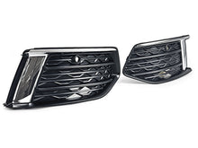 Pair Front Bumper Fog Light Grille Covers Audi A6 C8 Non-S-Line 2019-2025