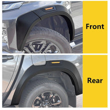 6pcs Matte Black Fender Flares Guard Trim Protector For Mitsubishi Triton MR 2019-2023 Dual Cab