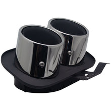 Chrome/Black Sporty Exhaust Tips Pipes for Porsche 911 Carrera 992 2020-2023