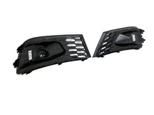 Pair Front Bumper Fog Light Grille Covers For Audi A3 S-Line / S3 2017-2020