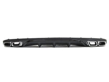Black Rear Diffuser Chrome Exhaust Tips for Mercedes W213 Non-AMG 2017-2020