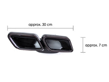 C63S Style Rear Diffuser + Quad Black Exhaust Tips for Mercedes W205 C205 AMG Coupe C43 2015-2021